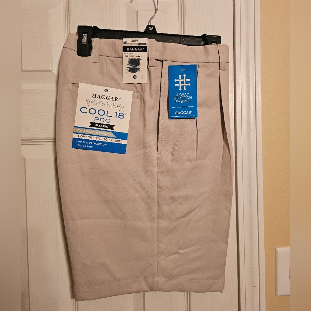 Haggar Men's Cool Pro Khaki Shorts